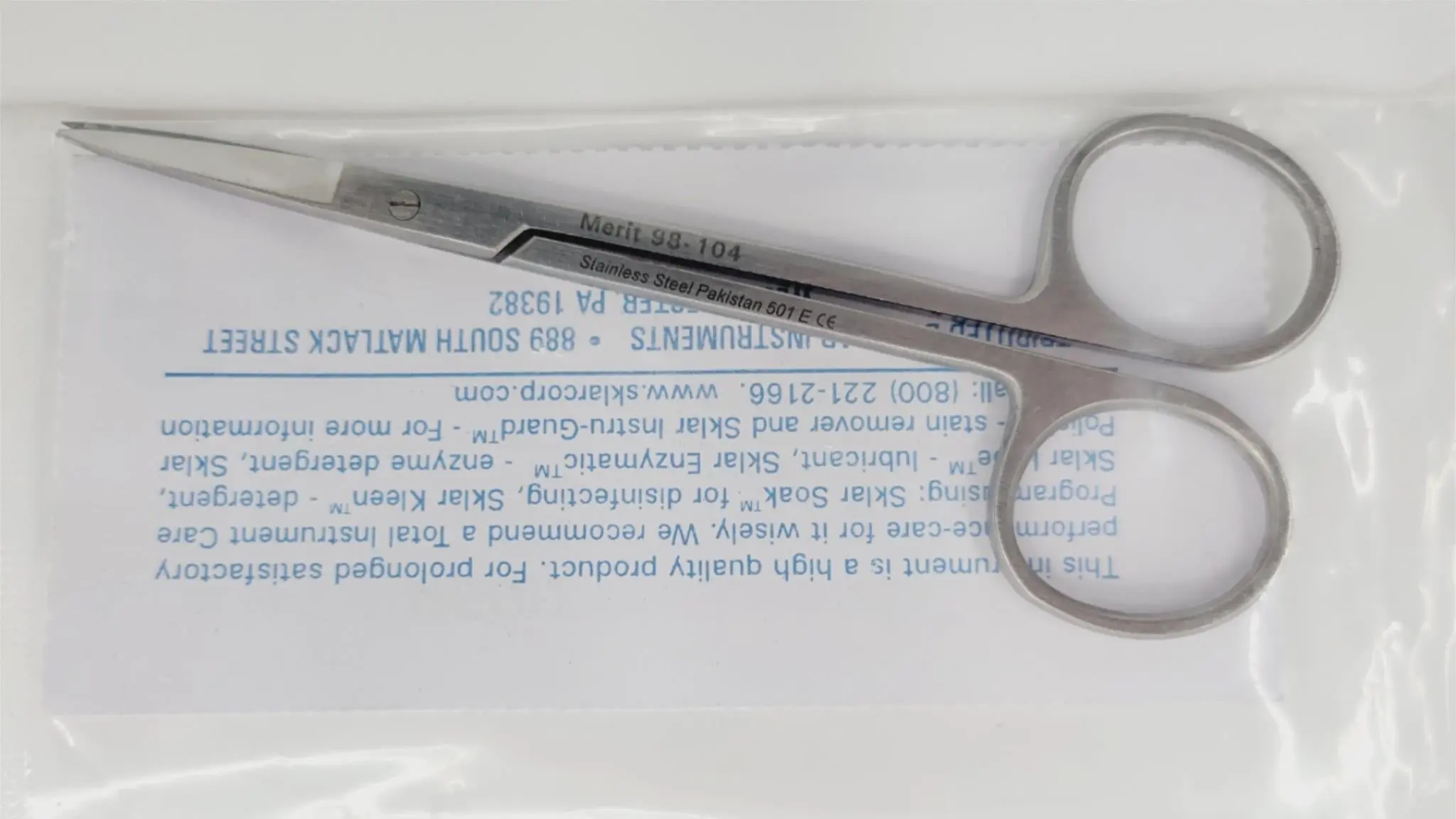 Sklar Instruments 98-104 Iris Scissors Straight Delicate 4-1/2" - Image 5