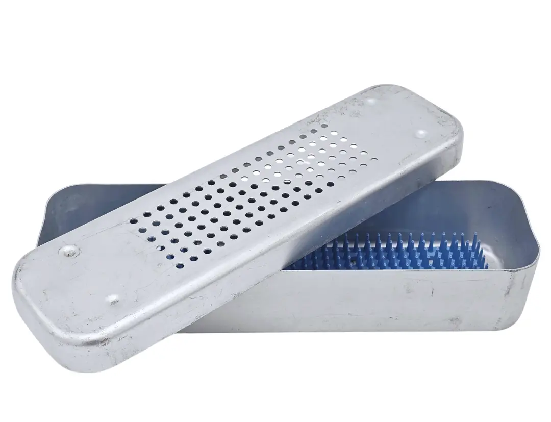 Small Aluminum Endoscope Case with Lid and Liner 10 x 3 x 2