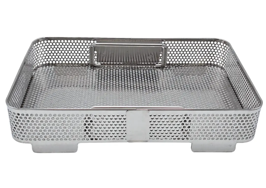 Small Rectangular Stainless Steel Surgical Sterilization Tray 11 x 7 x 2