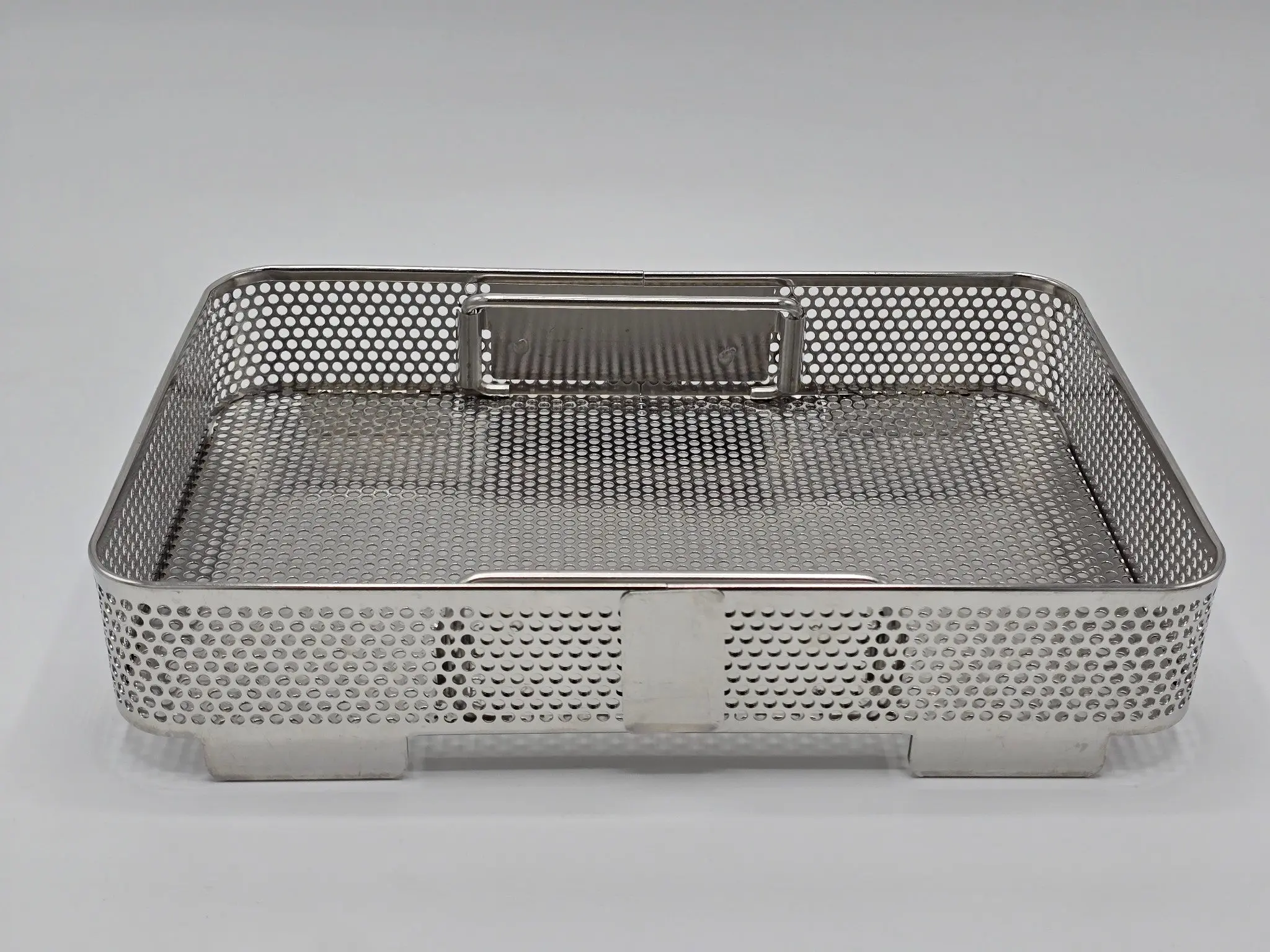 Small Rectangular Stainless Steel Surgical Sterilization Tray 11 x 7 x 2 - Image 3