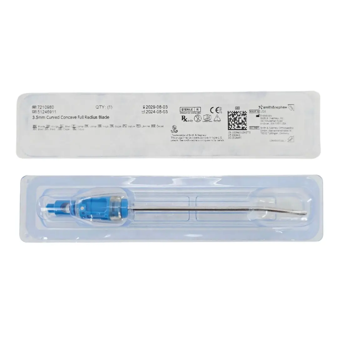 Smith & Nephew 7210980 DYONICS 3.5mm Arthroscopic Surgery Blades Curved Concave Full Radius Blade 1/EA