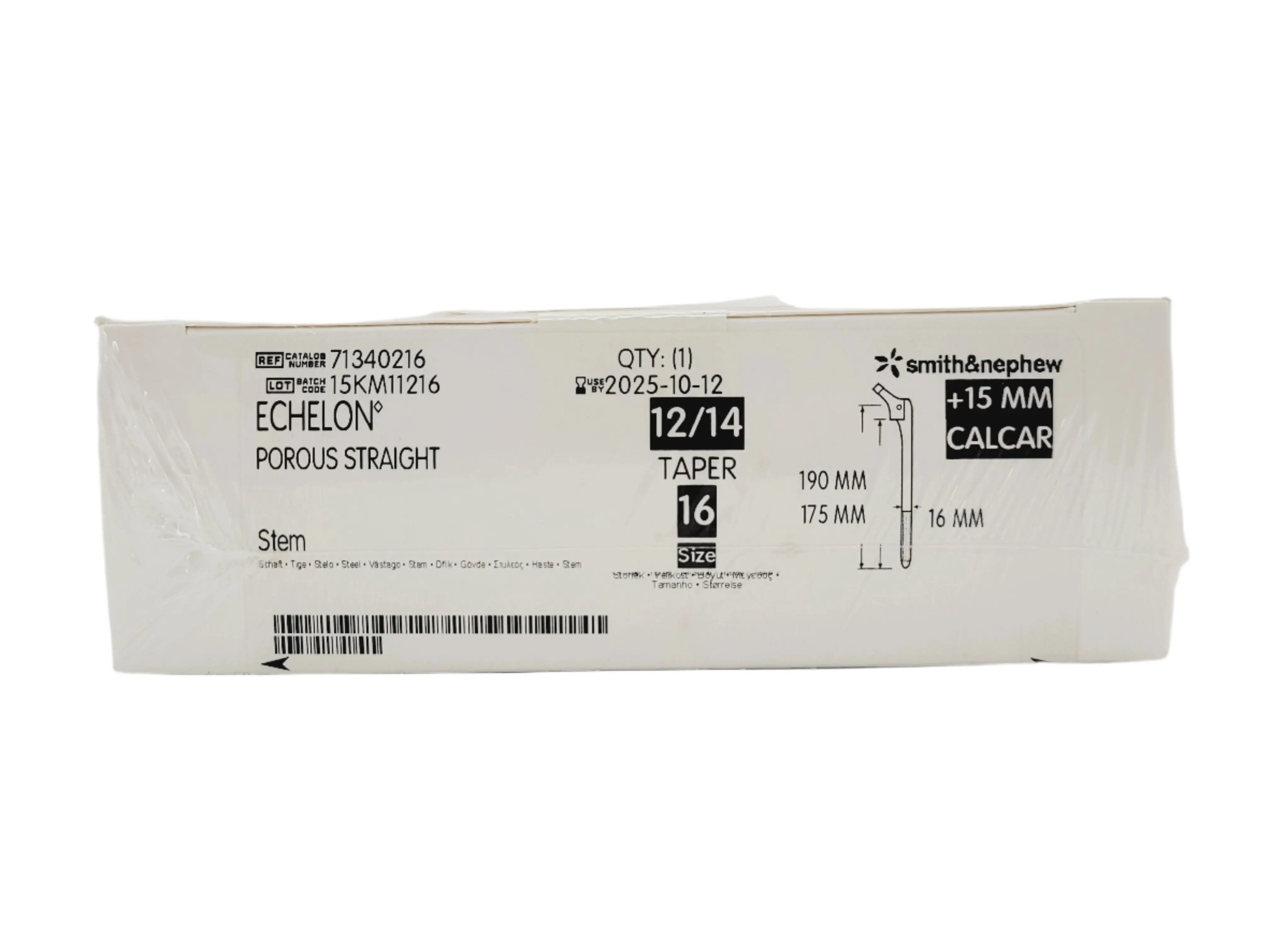 Smith & Nephew, Inc. 71340216 Coated hip femur prosthesis, modular