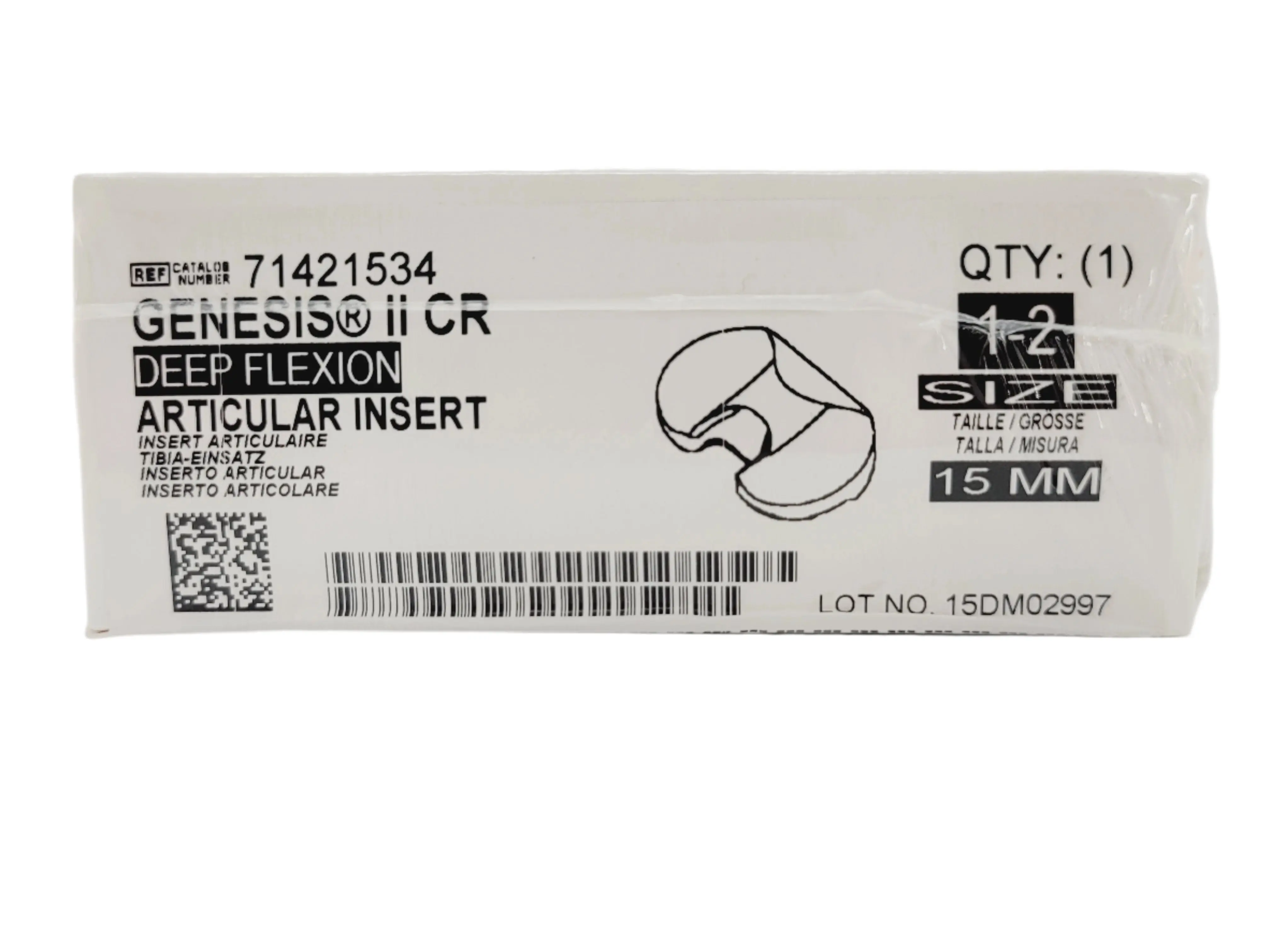 Smith & Nephew, Inc. 71421534 Uncoated knee tibia prosthesis, polyethylene