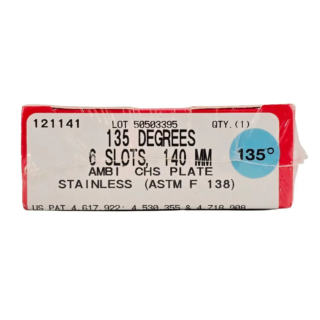 Smith & Nephew Richards 121141 Ambi CHS Compression Hip Screw Plate 135° 6 Slots 140mm BX/1