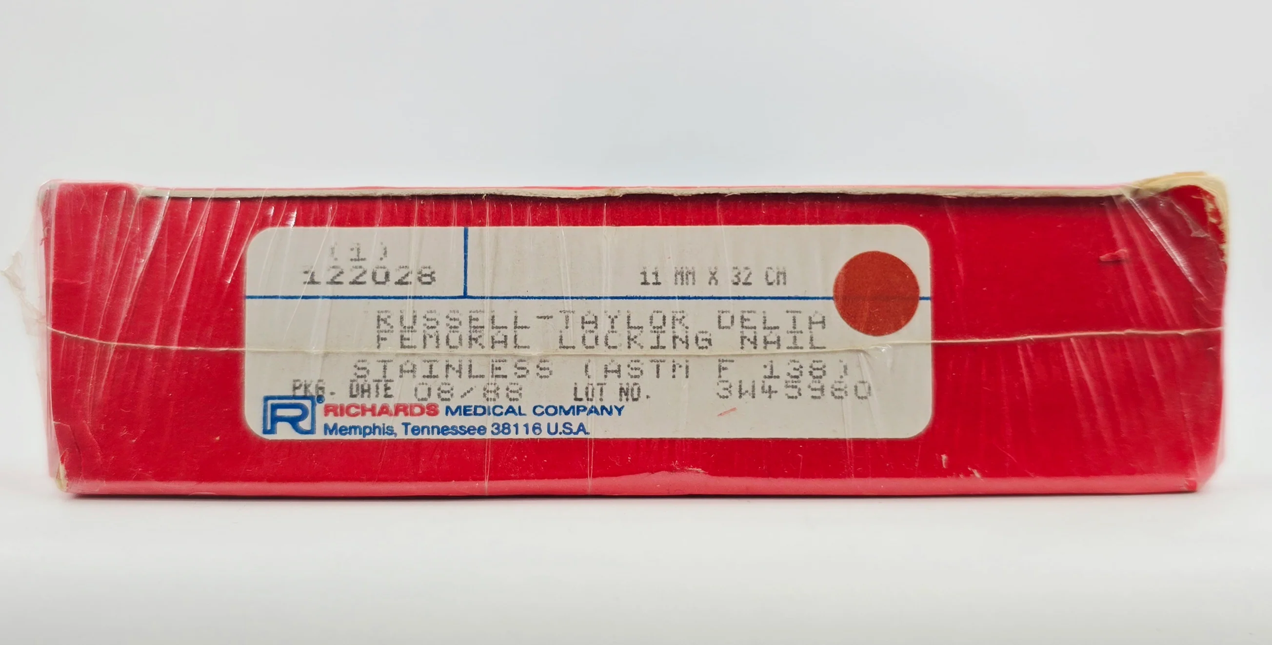 Smith & Nephew Richards 122028 Russell-Taylor Delia Femoral Locking Nail 11mm x 32cm BX/1 - Image 2