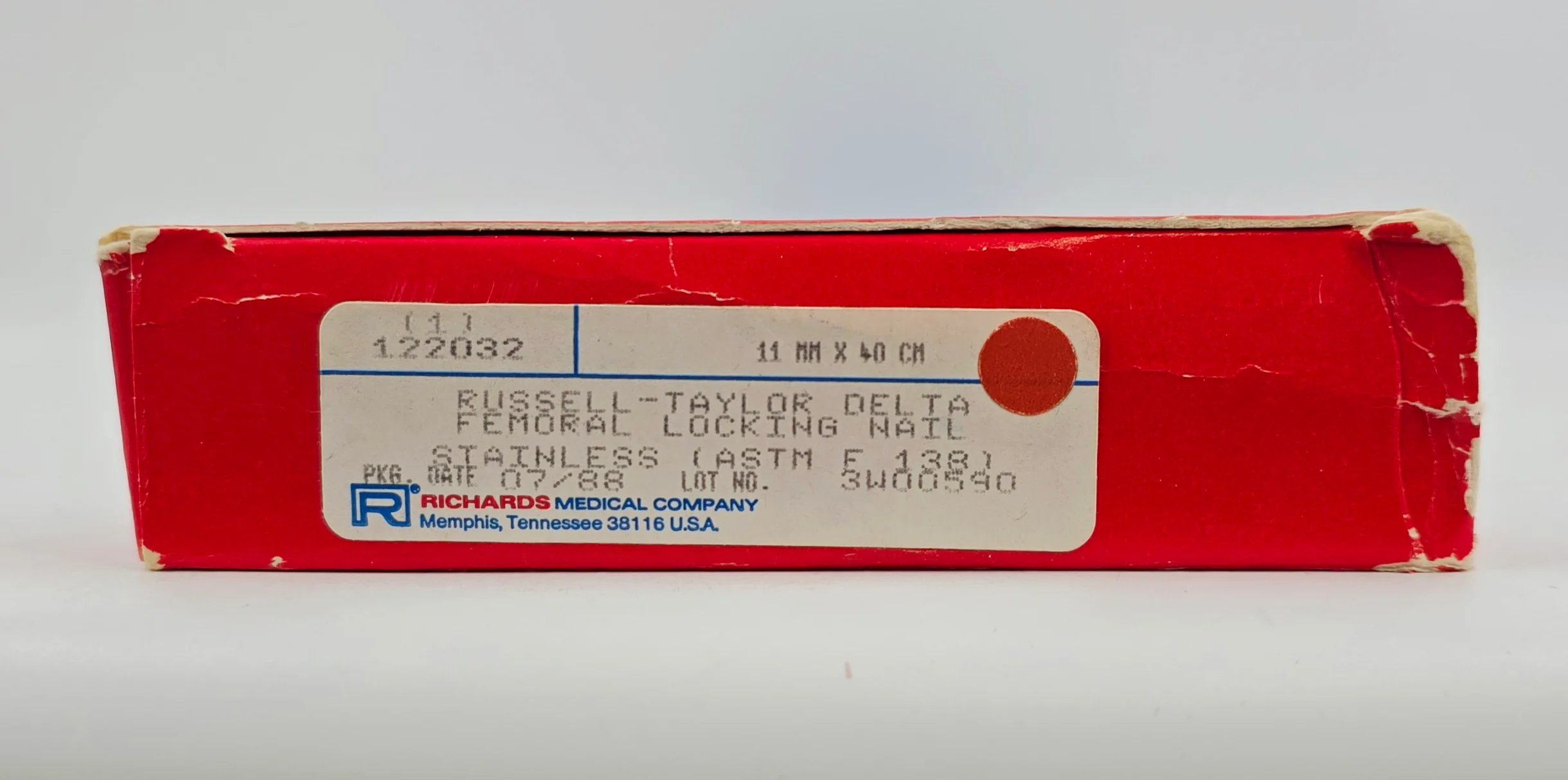 Smith & Nephew Richards 122032 Russell-Taylor Femoral Locking Nail 11mm x 40cm BX/1 - Image 2