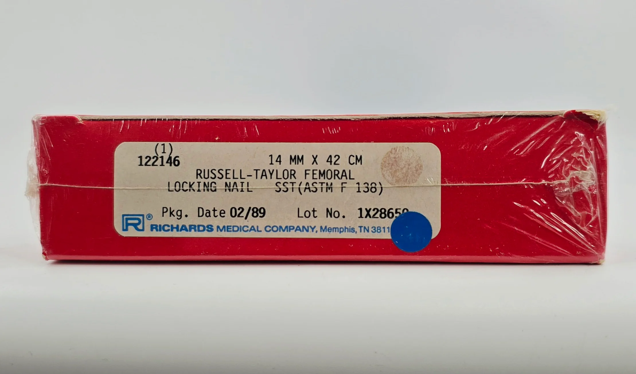 Smith & Nephew Richards 122146 Russell-Taylor Femoral Locking Nail 14mm x 42cm BX/1 - Image 2