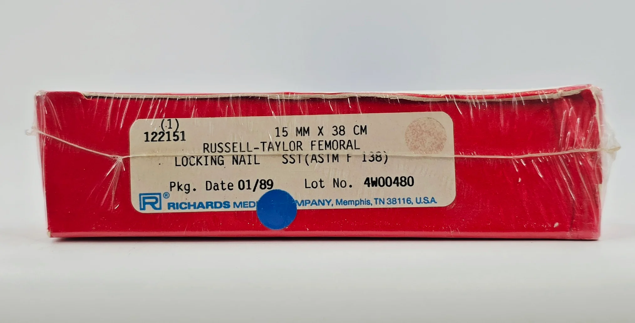 Smith & Nephew Richards 122151 Russell-Taylor Femoral Locking Nail 15mm x 38cm BX/1 - Image 2