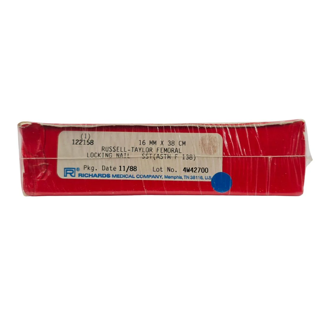 Smith & Nephew Richards 122158 Russell-Taylor Femoral Locking Nail 16mm x 38cm BX/1