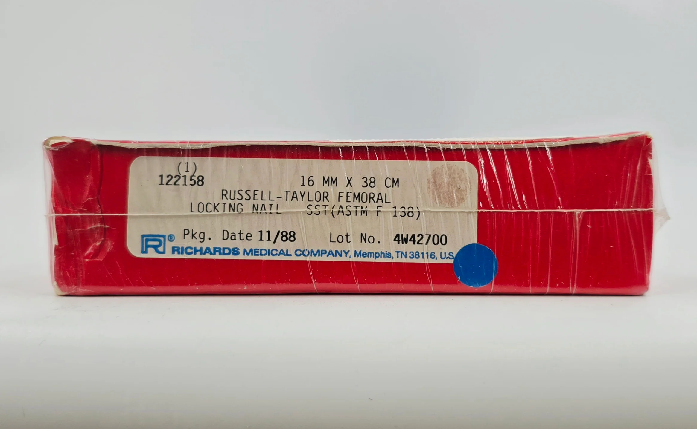Smith & Nephew Richards 122158 Russell-Taylor Femoral Locking Nail 16mm x 38cm BX/1 - Image 2