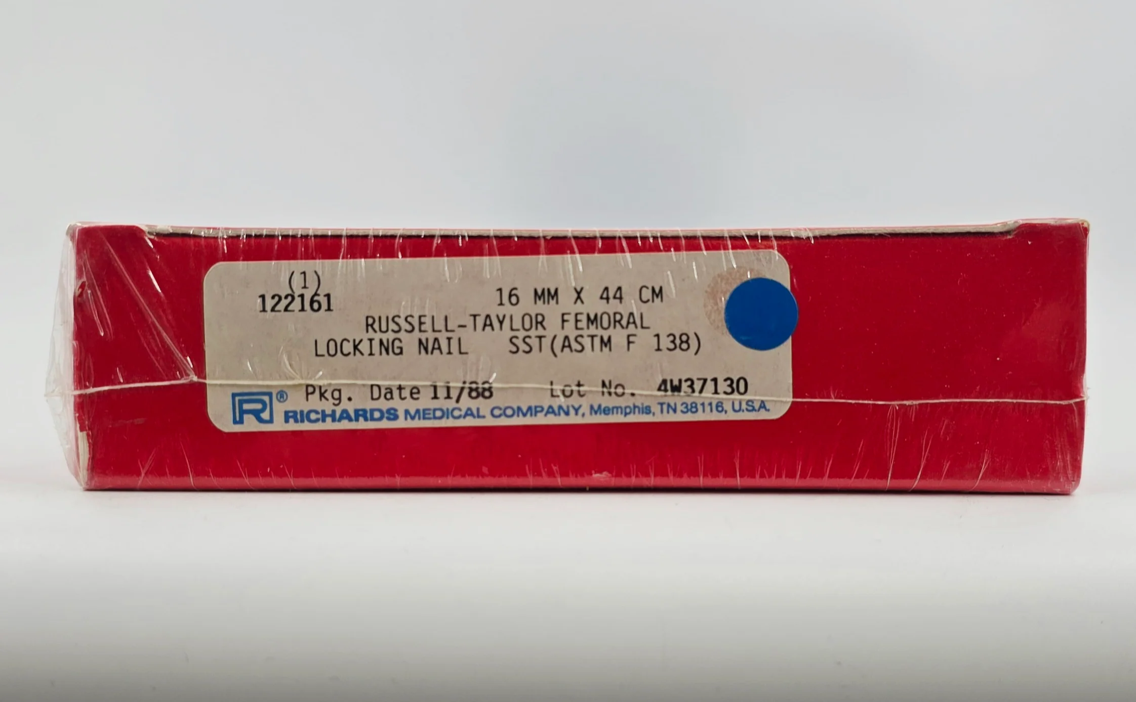 Smith & Nephew Richards 122161 Russell-Taylor Femoral Locking Nail 16mm x 44cm BX/1 - Image 2