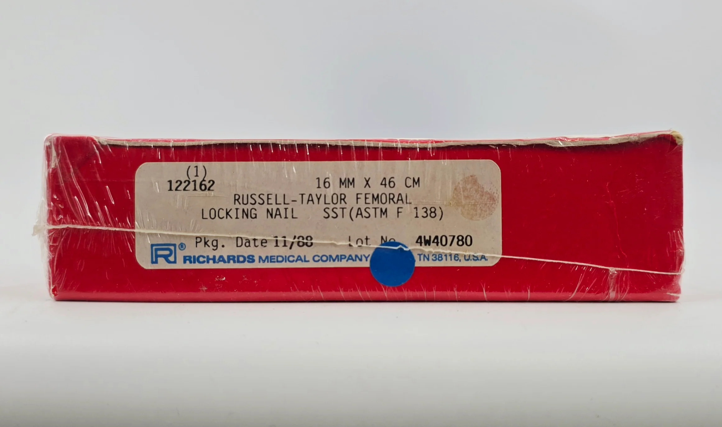 Smith & Nephew Richards 122162 Russell-Taylor Femoral Locking Nail 16mm x 46cm BX/1 - Image 2