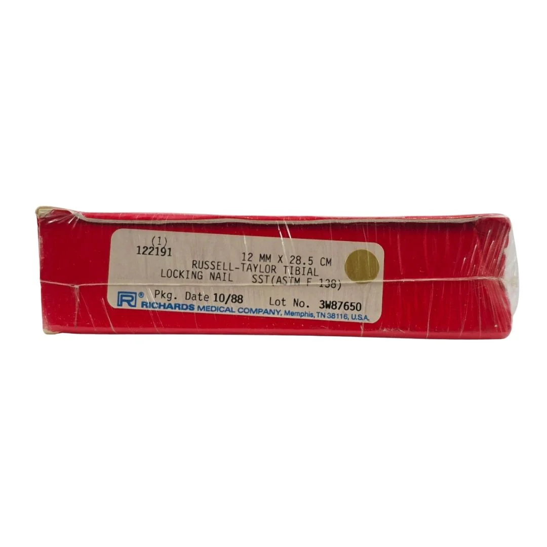 Smith & Nephew Richards 122191 Russell-Taylor Tibial Locking Nail 12mm x 28.5cm BX/1