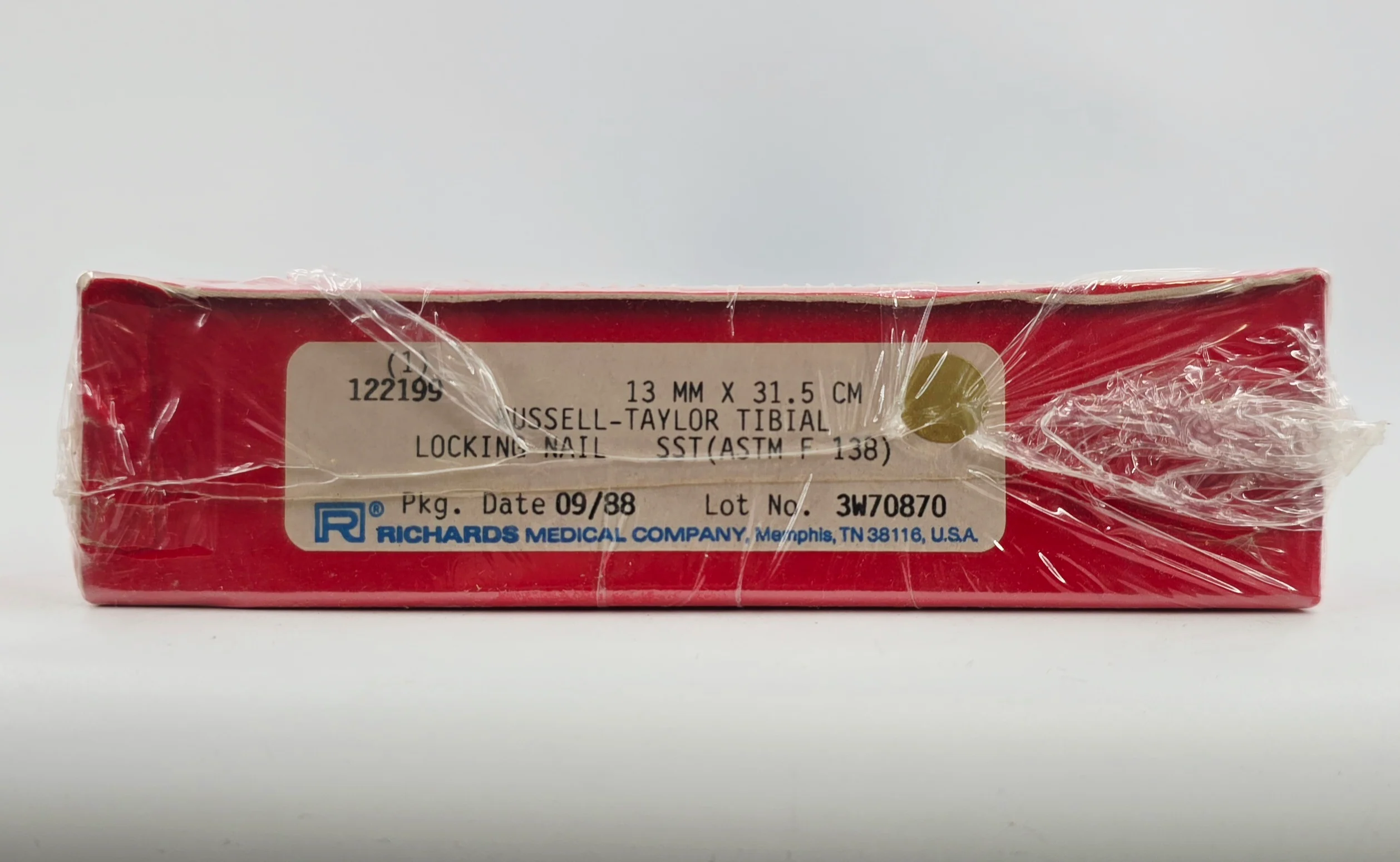 Smith & Nephew Richards 122199 Russell-Taylor Tibial Locking Nail 13mm x 31.5cm BX/1 - Image 2