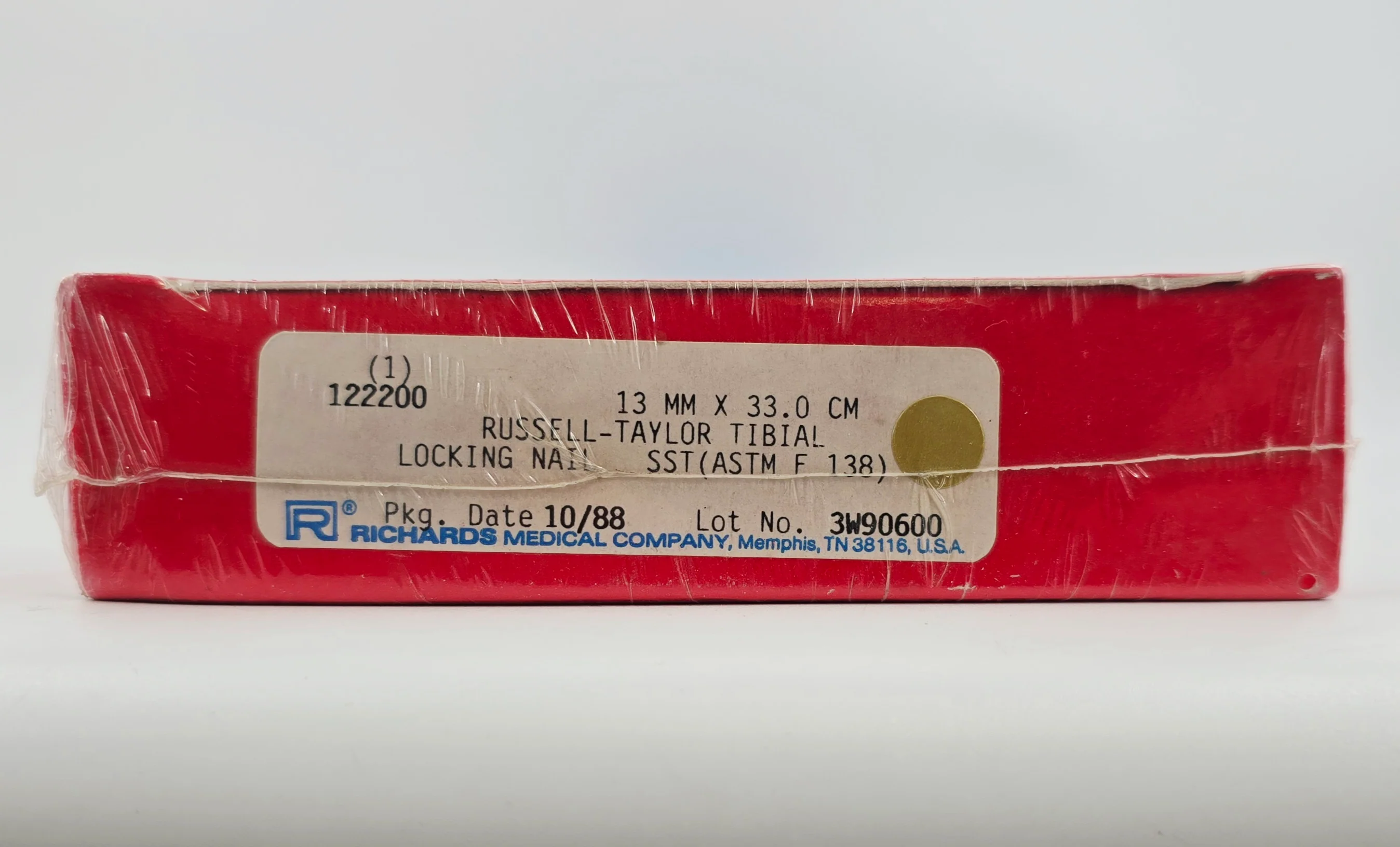Smith & Nephew Richards 122200 Russell-Taylor Tibial Locking Nail 13mm x 33.0cm BX/1 - Image 2