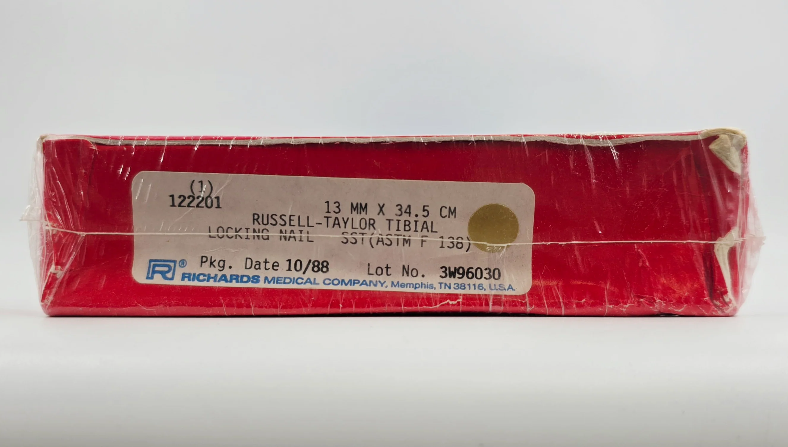Smith & Nephew Richards 122201 Russell-Taylor Tibial Locking Nail 13mm x 34.5cm BX/1 - Image 2