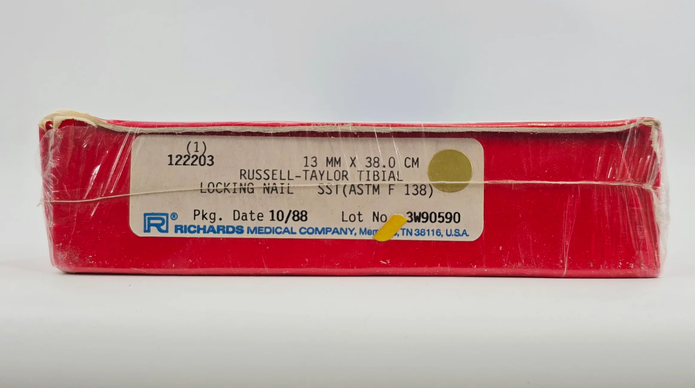 Smith & Nephew Richards 122203 Russell-Taylor Tibial Locking Nail 13mm x 38.0cm BX/1 - Image 2