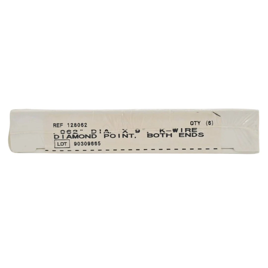 Smith & Nephew Richards 128062 Kirschner K-Wire Diamond Point Both Ends .062" x 9" BX/6