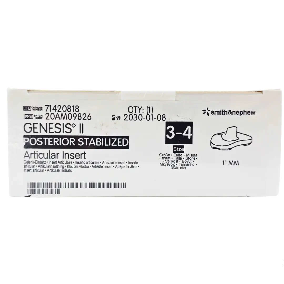 Smith & Nephew 71420818 GENESIS II 11mm Posterior Stabilized Insert Size 3-4