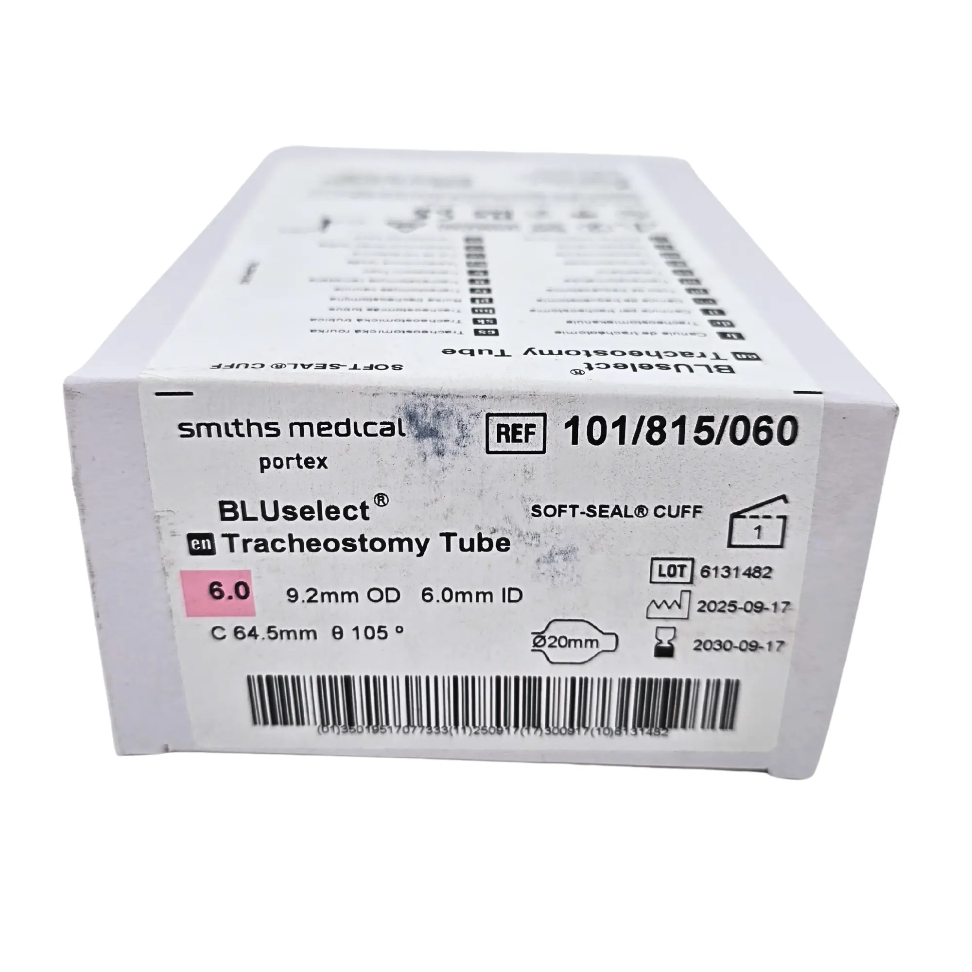 Smiths Medical 101/815/060 Bivona Uncuffed Neonatal Tracheostomy Tube - 6.0mm V-Style Neck Flange - Image 2