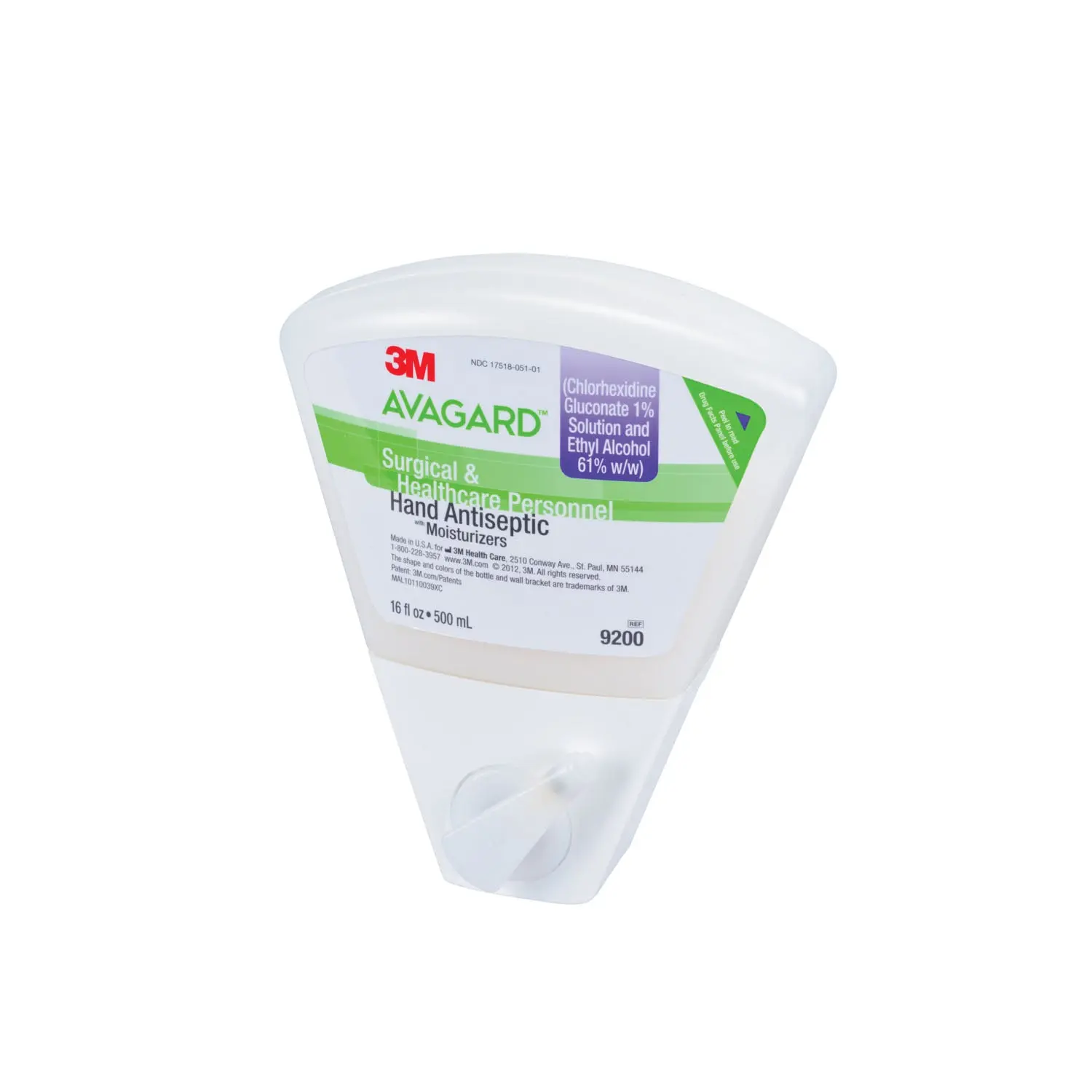 SOLVENTUM 9200 AVAGARD SURGICAL & HEALTHCARE PERSONNEL HAND ANTISEPTIC Hand Antiseptic, 16.9 fl oz, 8/cs