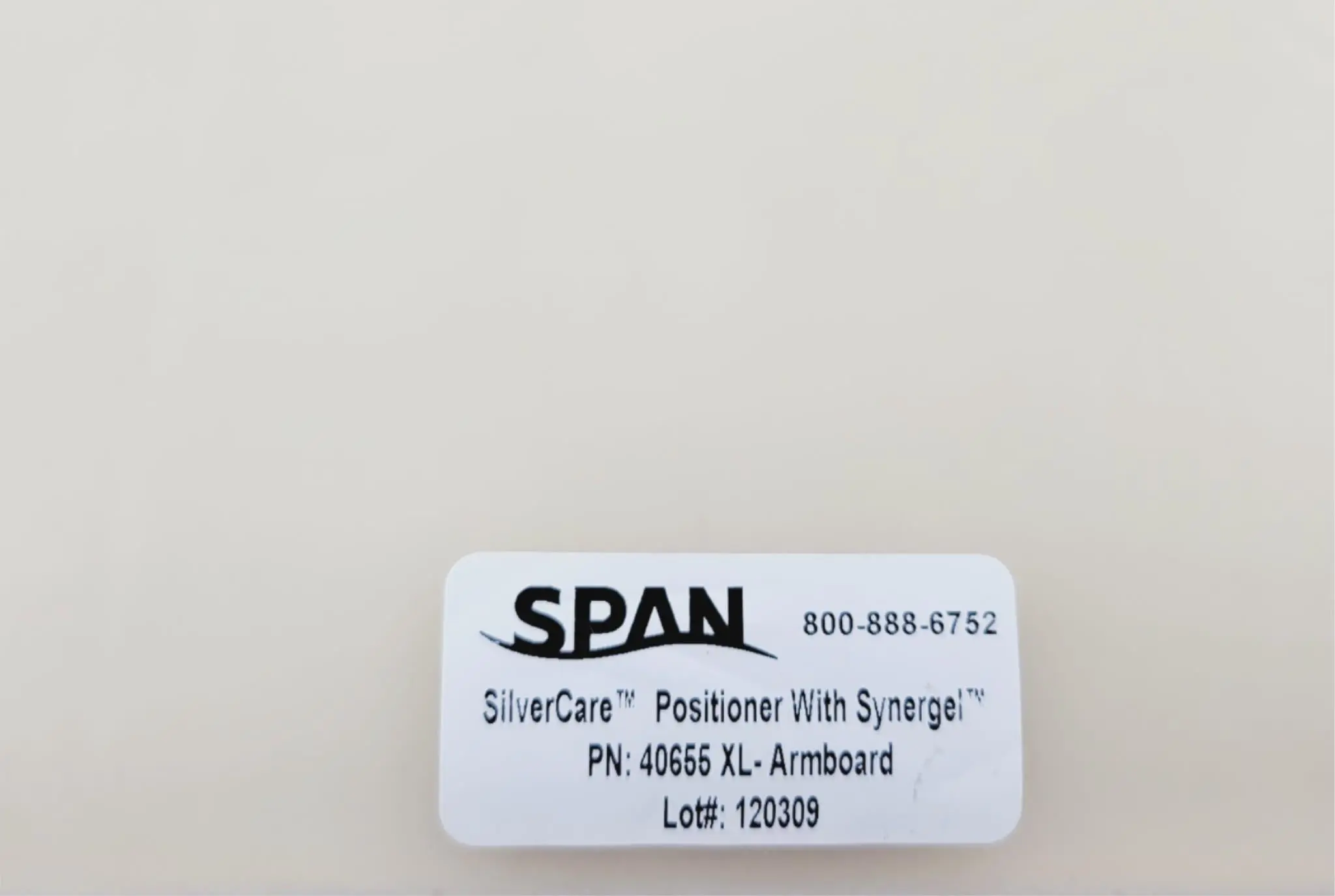 Span 40655 Silver Care Positioner w/ Synergel for XL-Arm Board - Image 3
