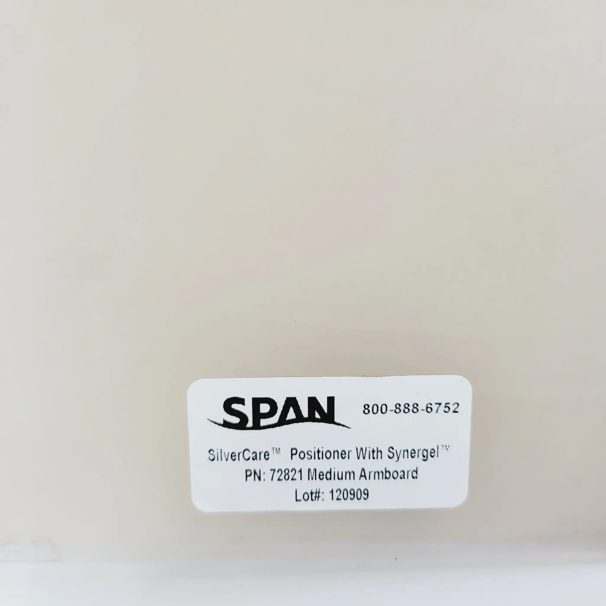 Span 72821 Silver Care Positioner w/ Synergel for Medium Arm Board - Image 3