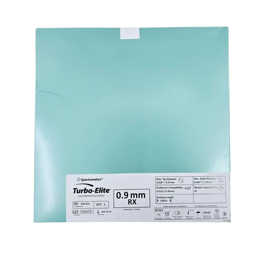 Spectranetics 410-154 Turbo-Elite Laser Atherectomy Catheter .9mm x 150cm