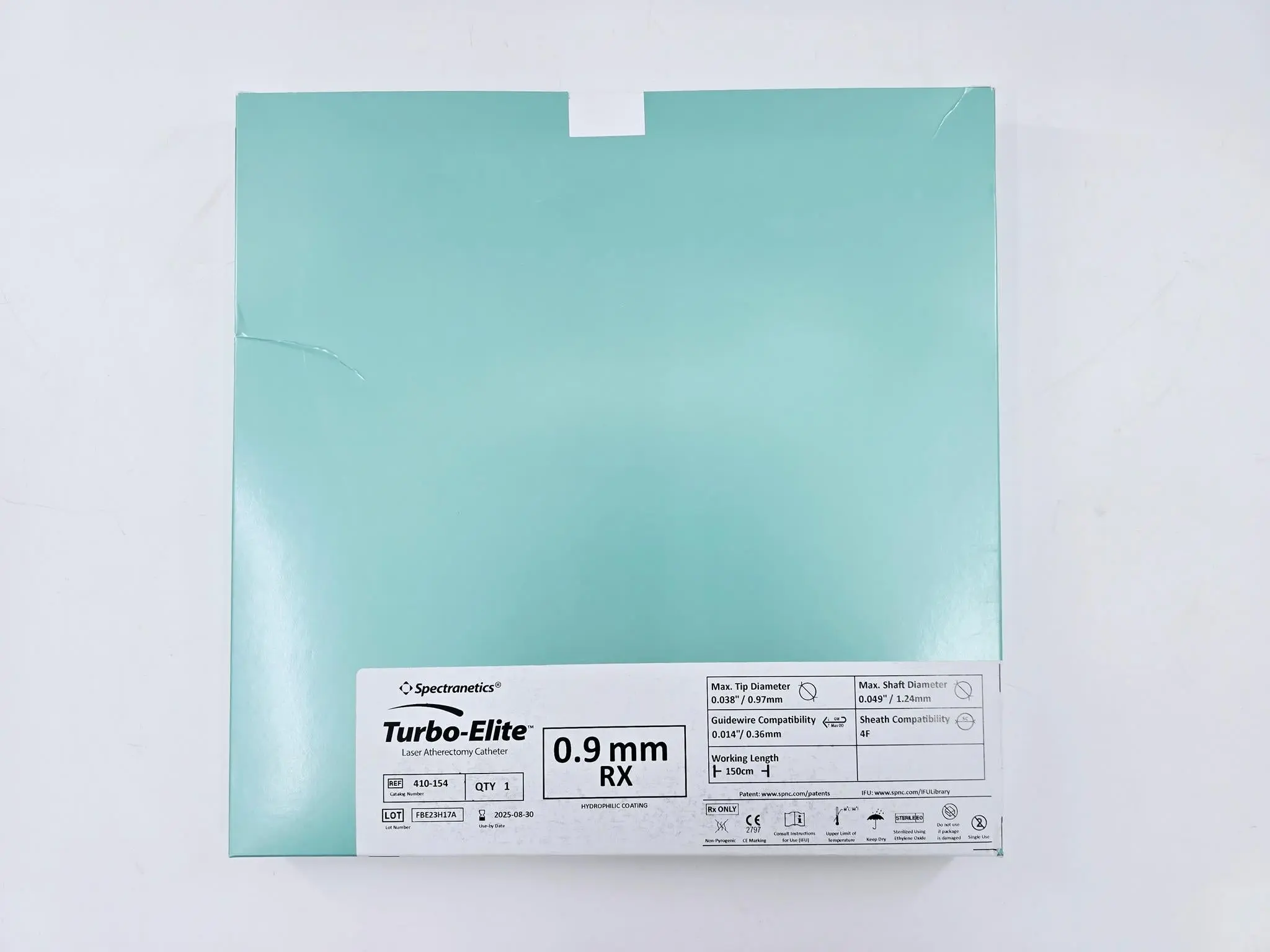Spectranetics 410-154 Turbo-Elite Laser Atherectomy Catheter .9mm x 150cm - Image 2