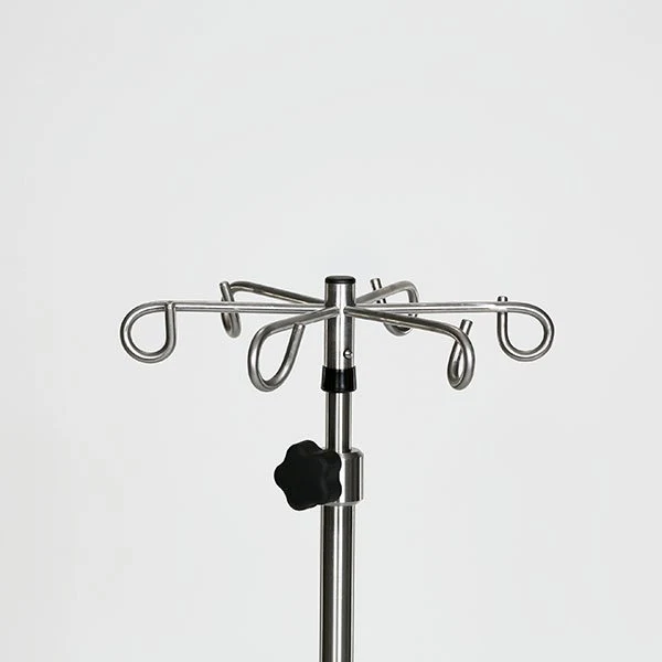 AcralMed IVP238/239 Stainless Steel IV Pole 6 leg 3" casters - Image 3