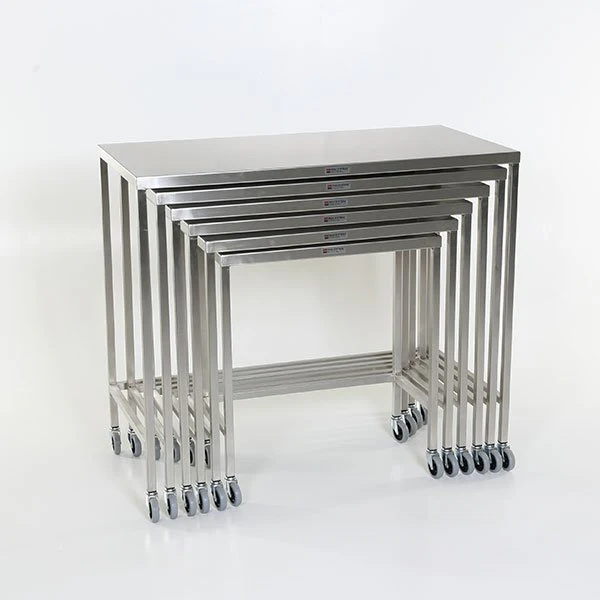 AcralMed TBL561-566 Individual Stainless Steel Nesting Instrument Tables with U-brace - Image 2