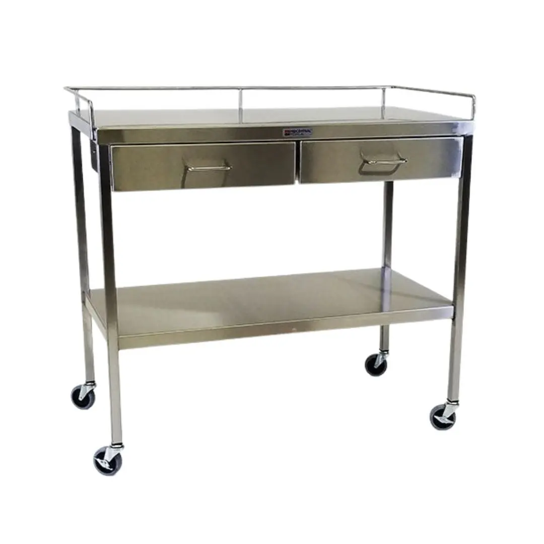 AcralMed TBL524/525 Stainless Steel Utility Table with Drawers
