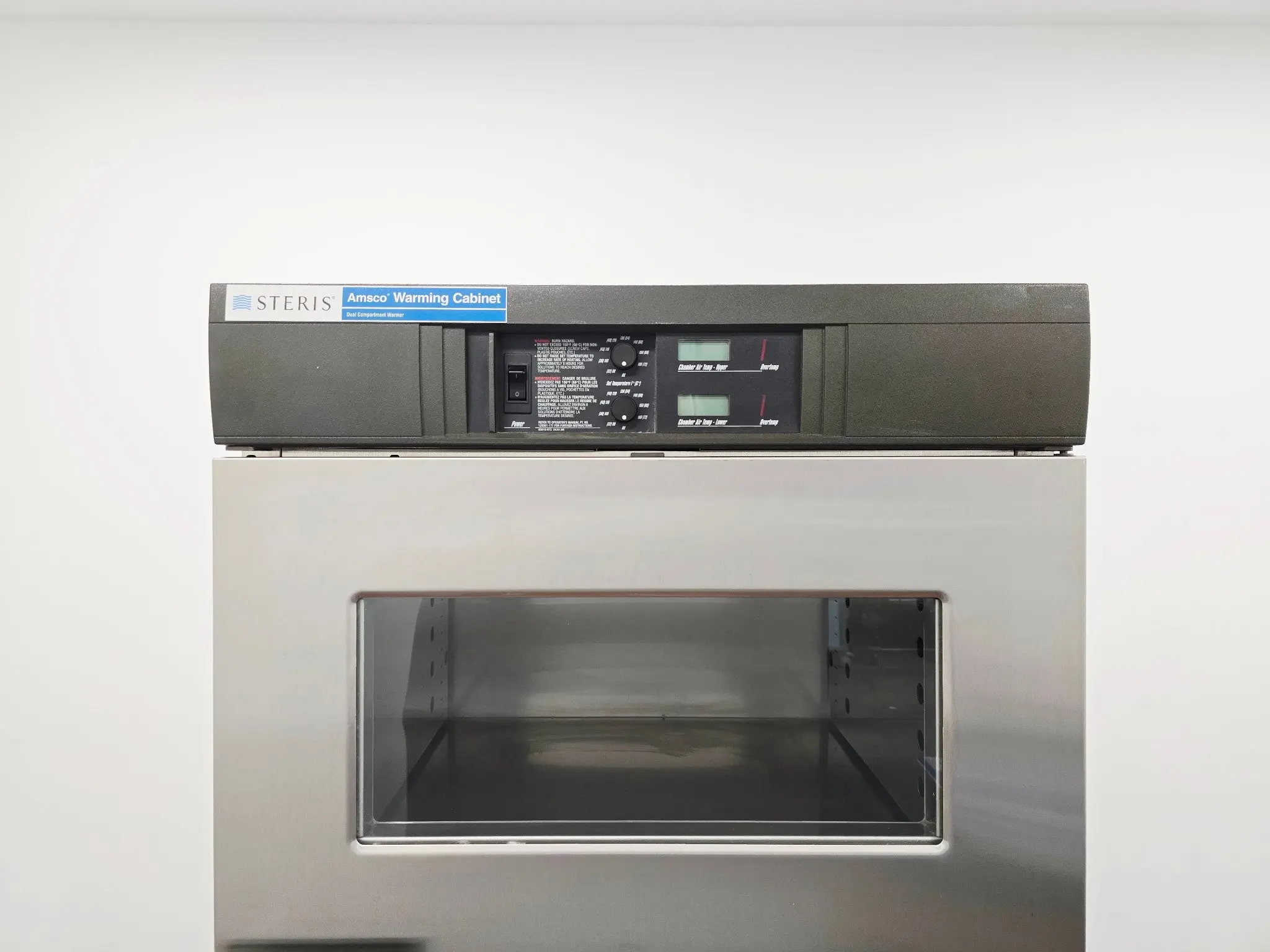 Steris QDJ06 Amsco Warming Cabinet Dual Compartment Warmer Dual-Pane Tempered - Image 6