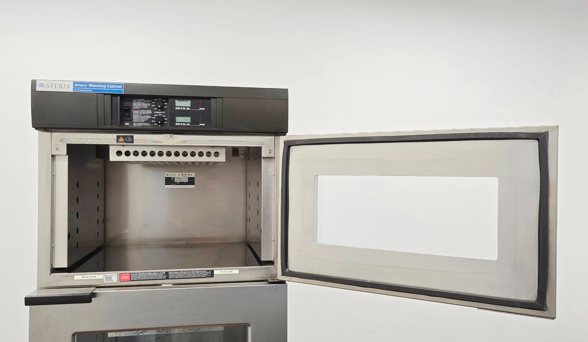 Steris QDJ06 Amsco Warming Cabinet Dual Compartment Warmer Dual-Pane Tempered - Image 7