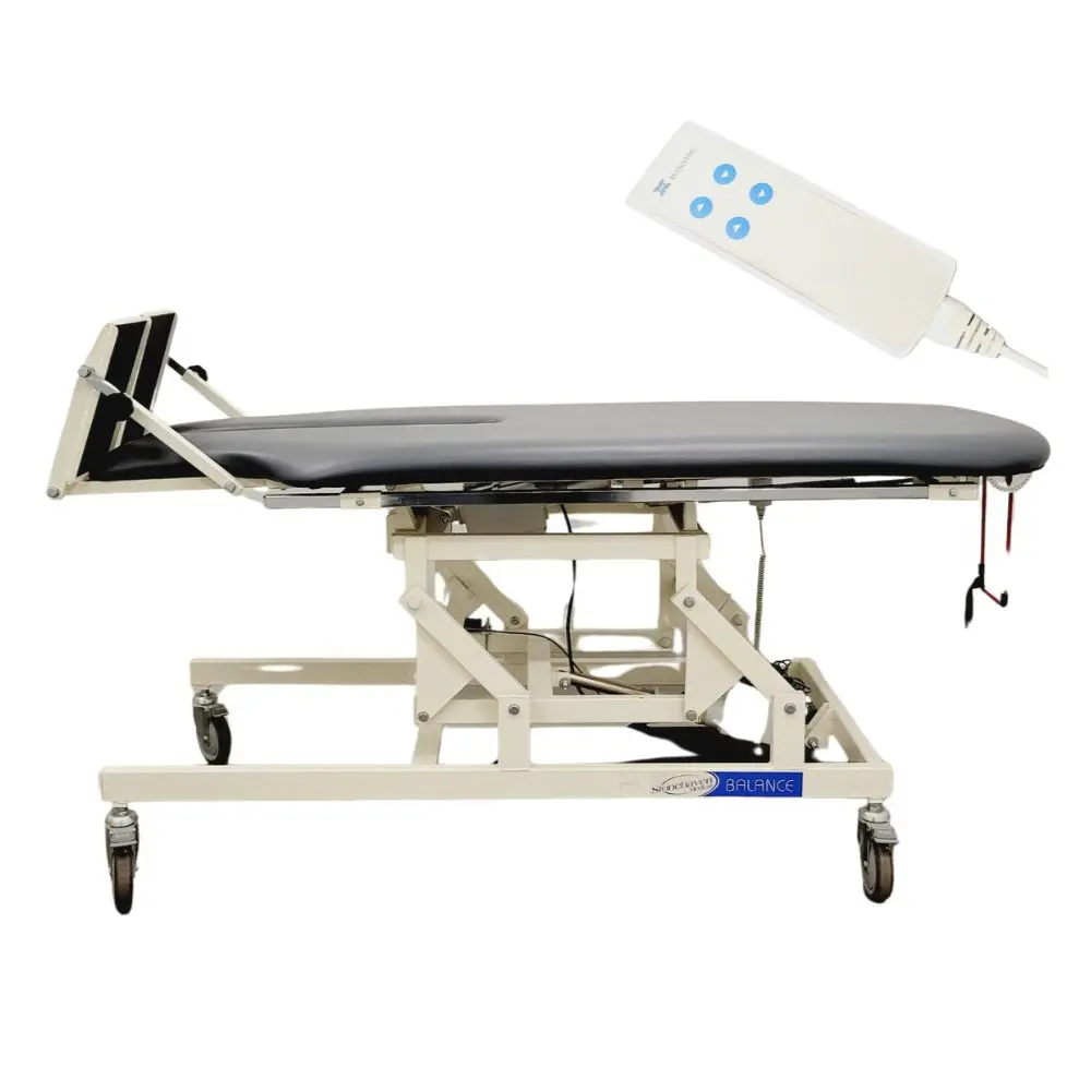Stonehaven Medical BAL3050 Tilt Table 500Lb Capacity Pewter Gray w/ Hand