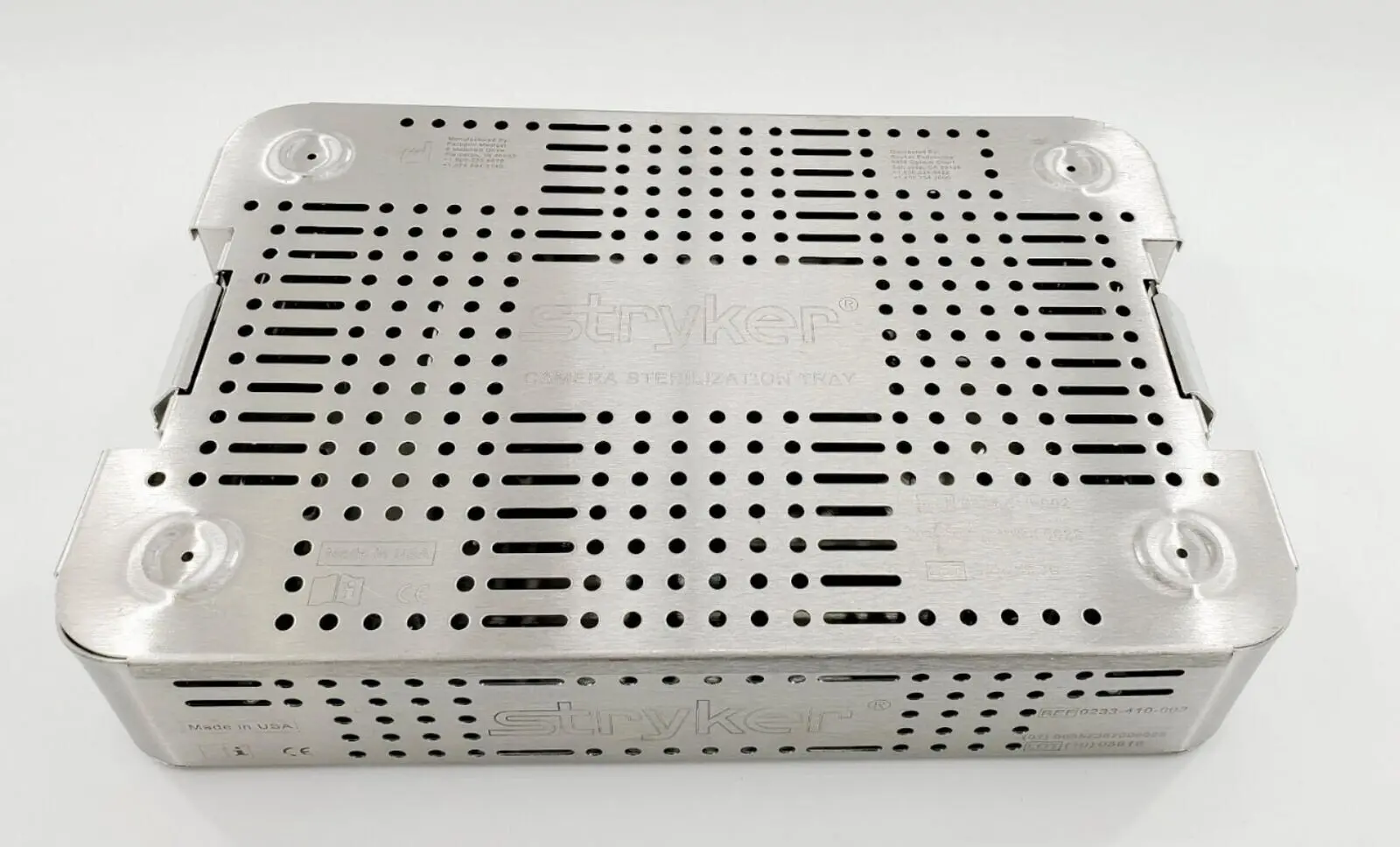 Stryker 0233-410-002 Camera Sterilization Tray 15-1/4" x 10-1/4" x 3" - Image 2