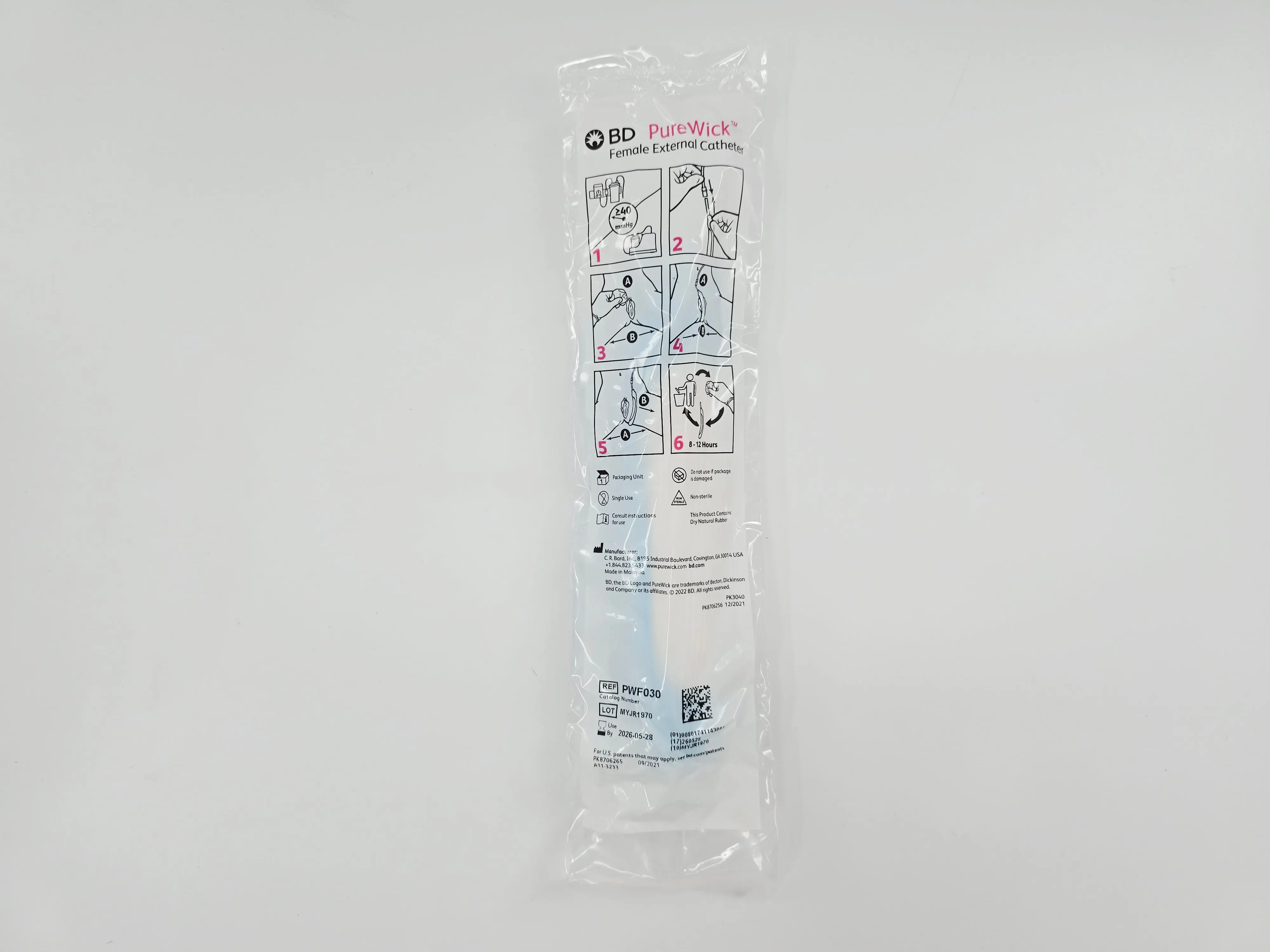 C.R. Bard PWF030 BD PureWick Female External Catheter CS/30 - Image 3