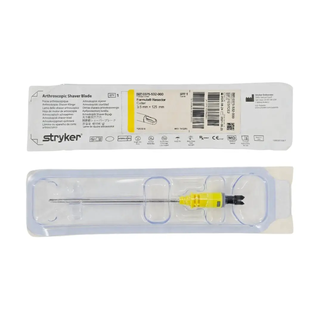 Stryker 0375-532-000 Formula Rescetor Cutter 3.5mm x 125mm Arthroscopic Shaver Blade 1/EA