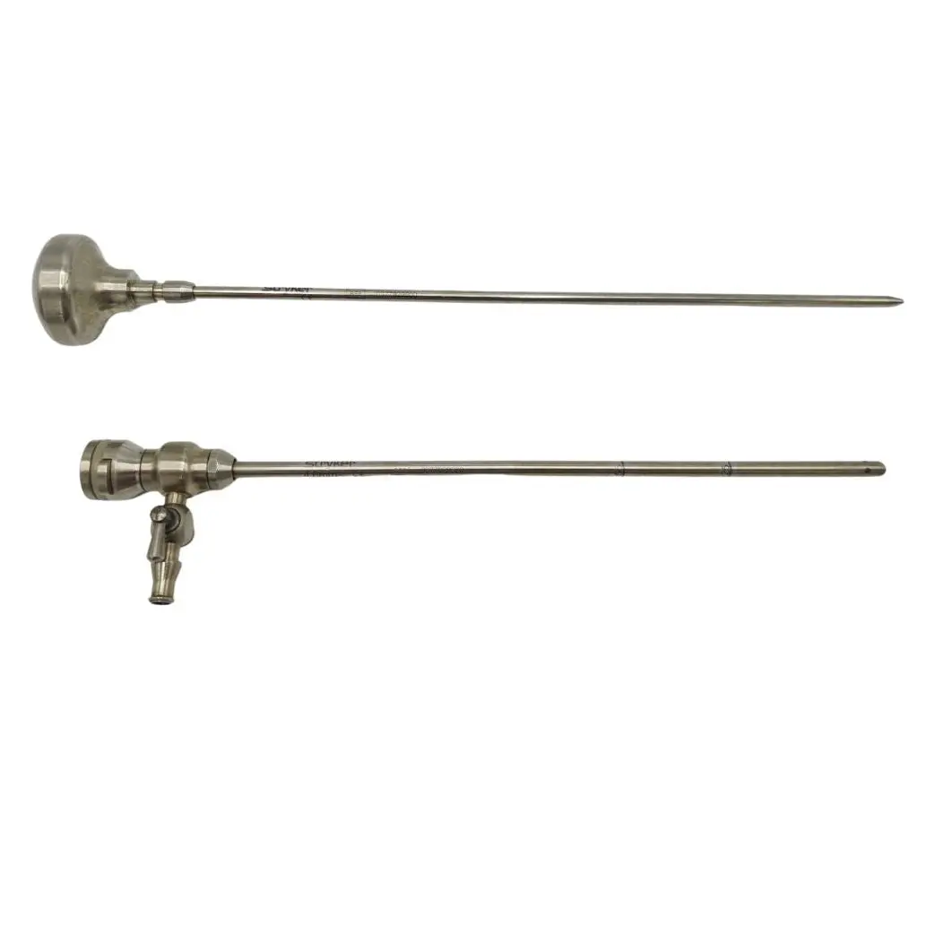Stryker 0377-829-520 4.6mm Cannula 1 Rotating Stopcock w/ 0377-829-500 Obturator