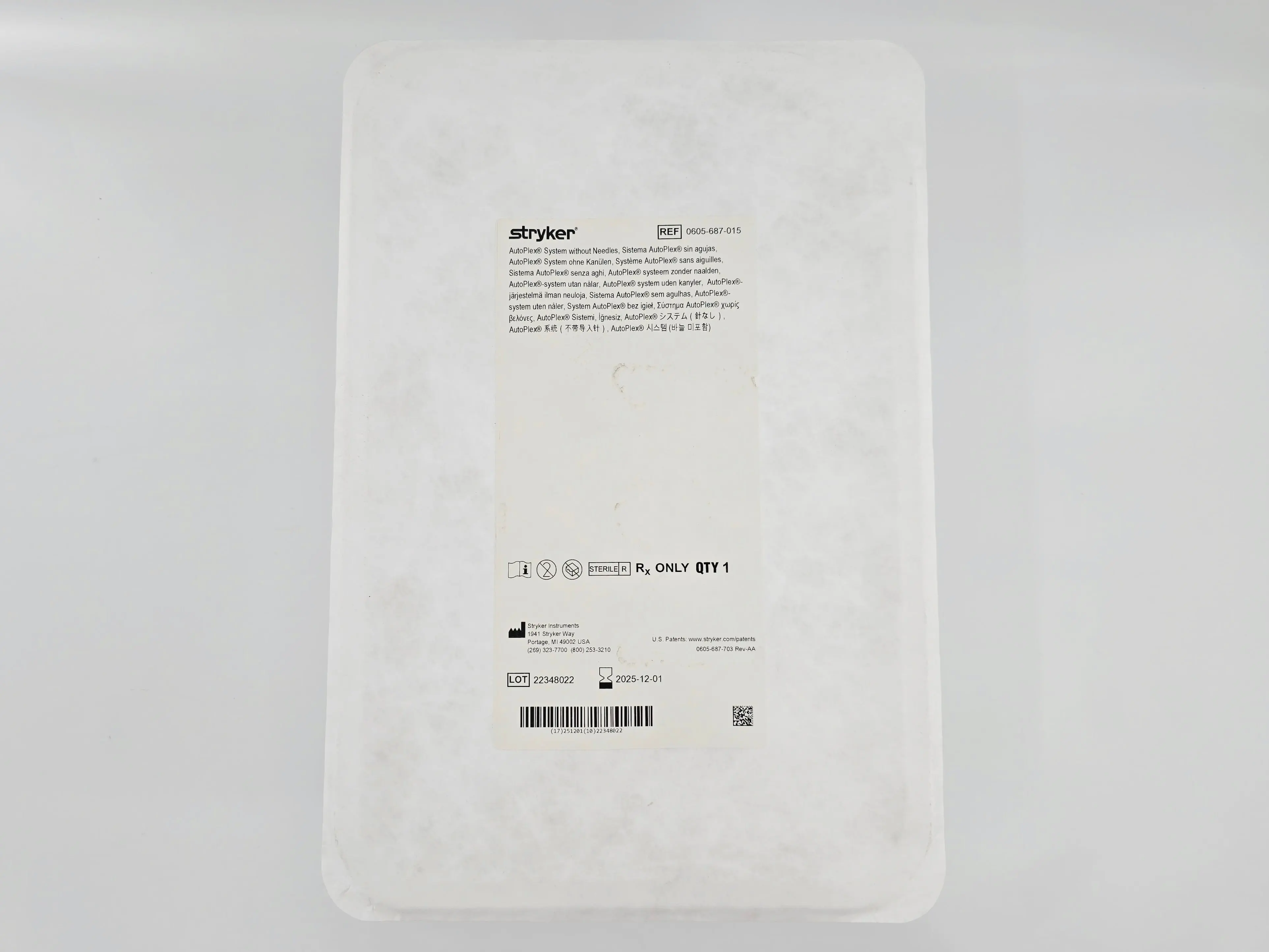Stryker 0605-687-015 AutoPlex System without Needles - Image 2