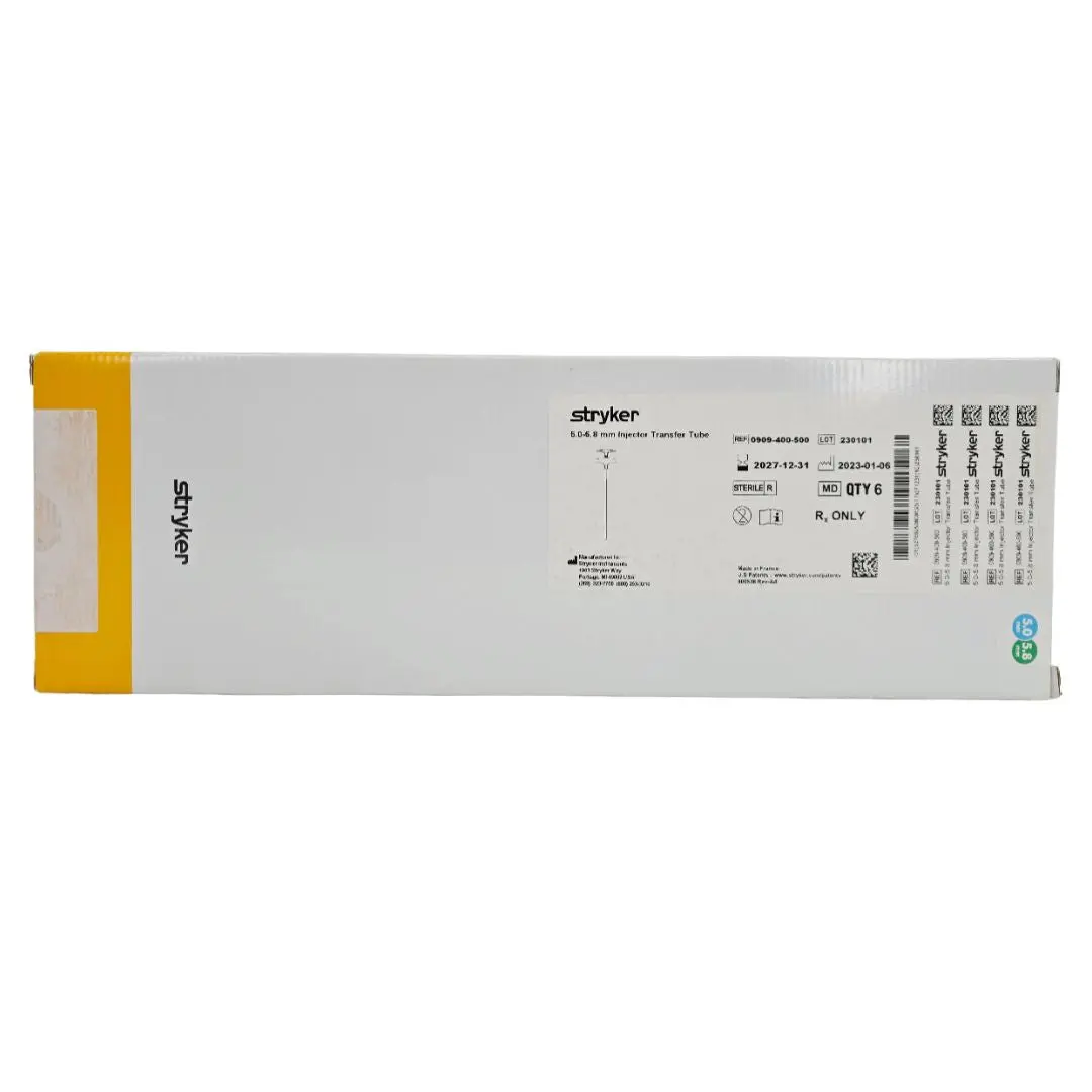 Stryker 0909-400-500 Spinejack 5.0-5.8mm Cement Injector Transfer Tube BX/6