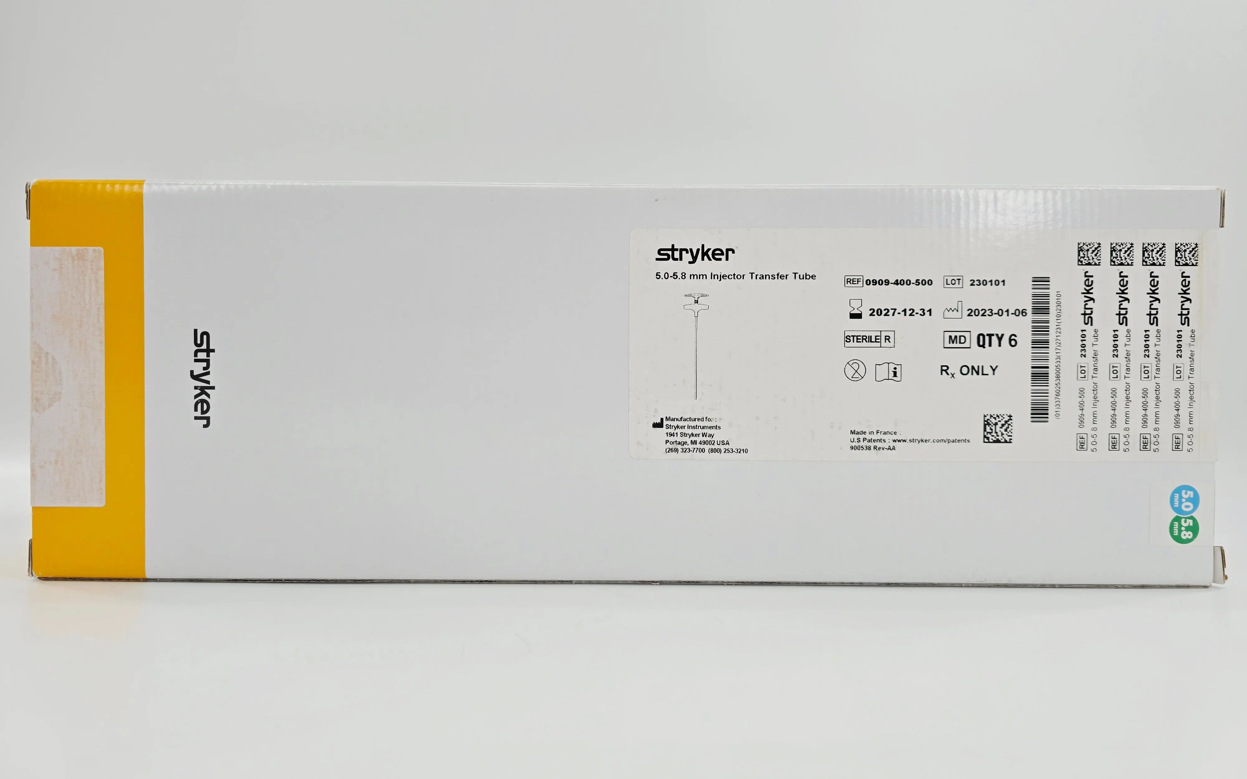 Stryker 0909-400-500 Spinejack 5.0-5.8mm Cement Injector Transfer Tube BX/6 - Image 2