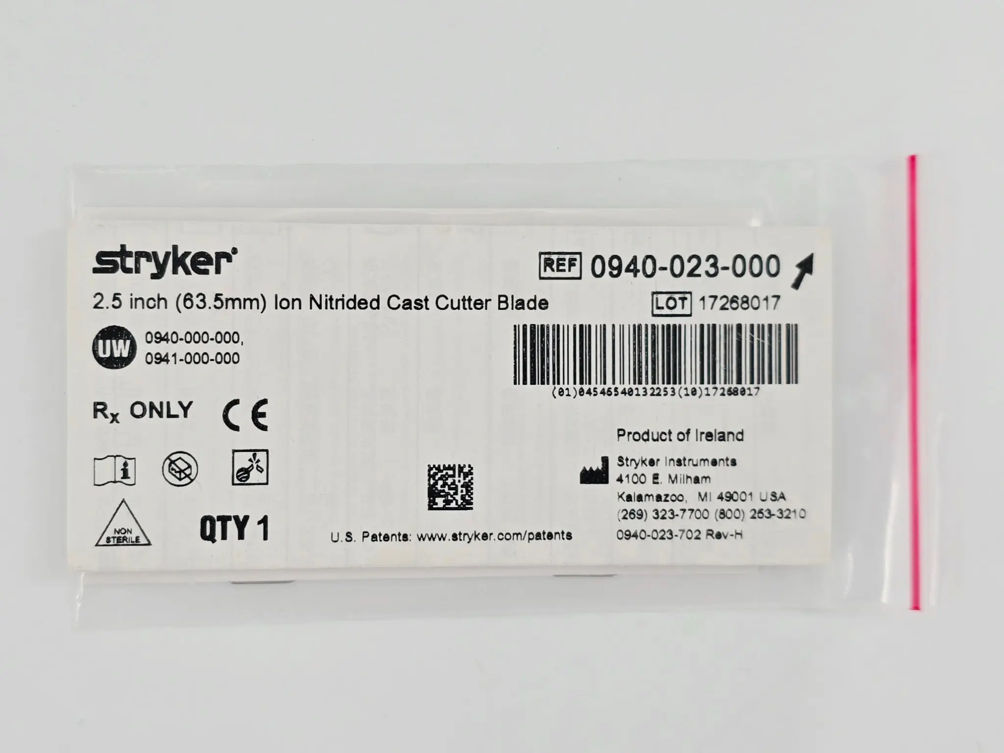 Stryker 0940-000-000 Cast Cutter w/ Replacement Blades & Cast Spreader - Image 9