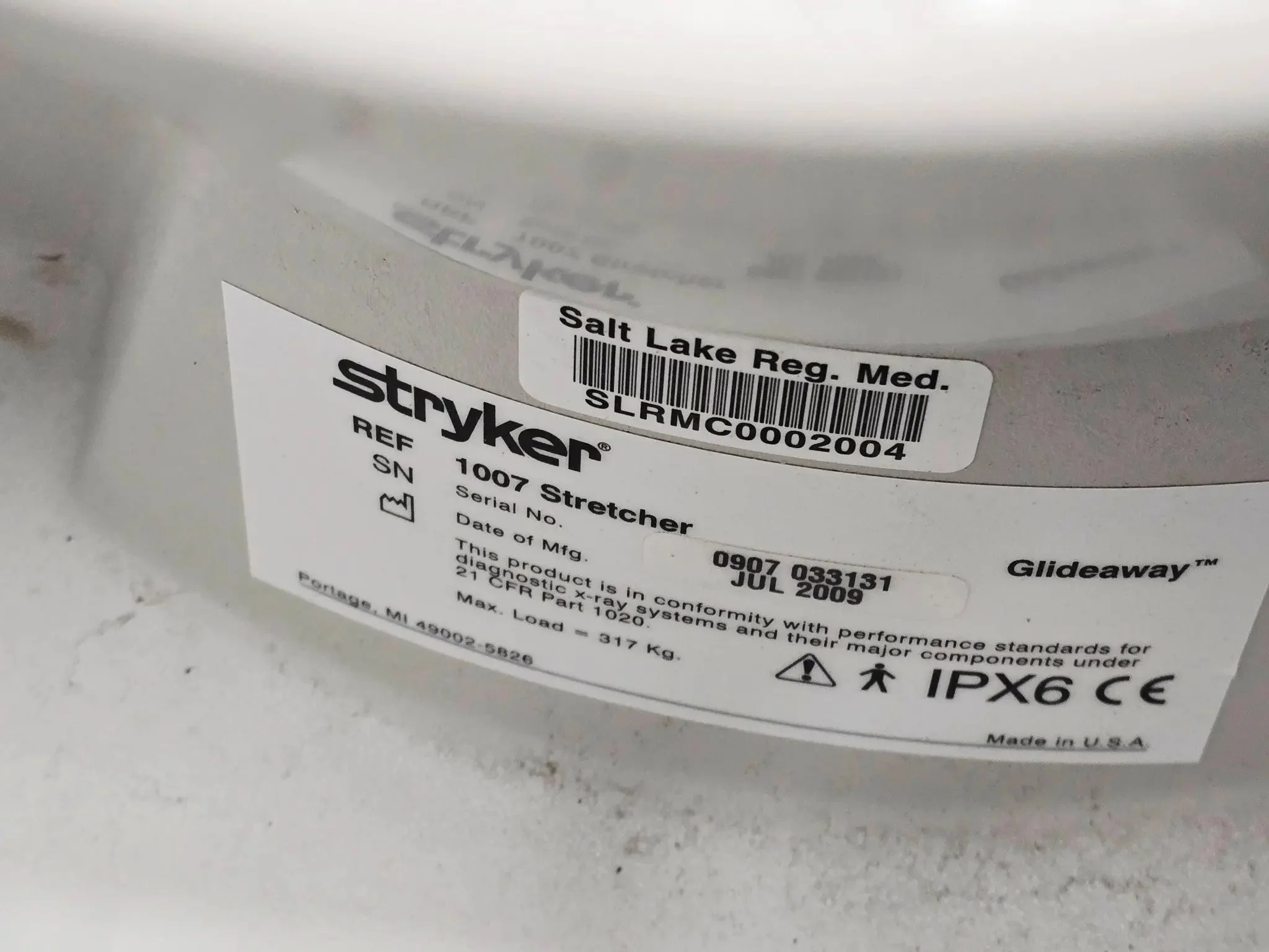 Stryker 1007 Glideaway M Series Stretcher Hospital Transport Gurney w/ Mattress - Image 5