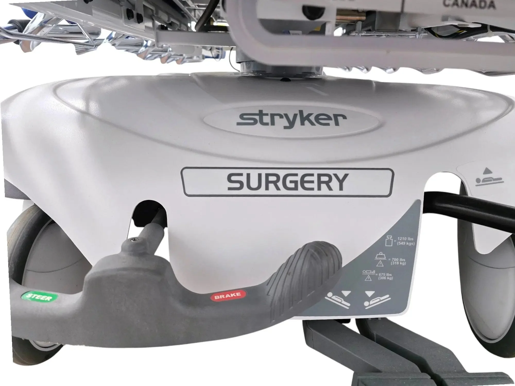 Stryker 1115 Prime Series Big Wheel Stretcher 700lb Capacity Refurbished - Image 6
