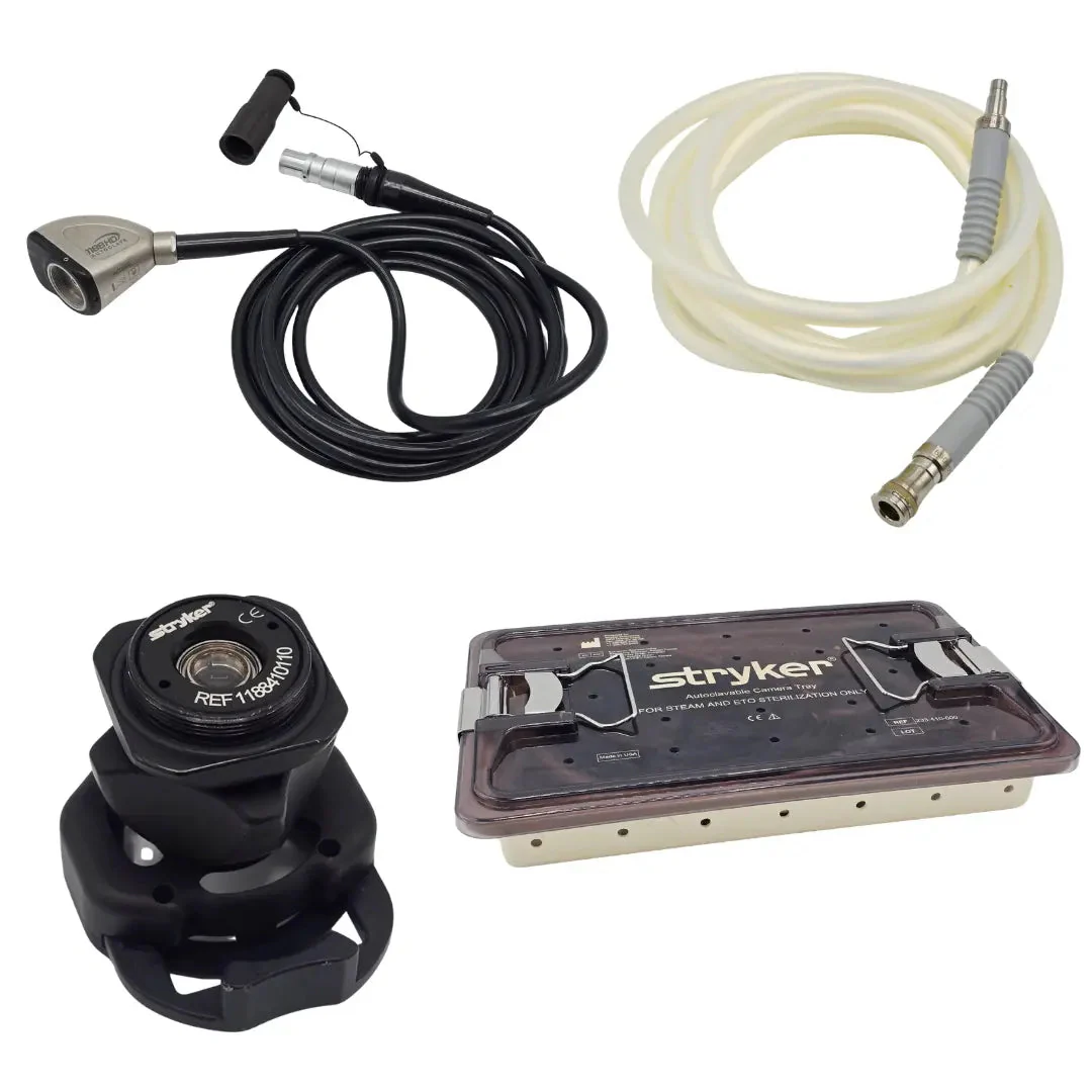 Stryker 1188 HD Camera Head, Coupler, Light Cable, Sterilization Tray