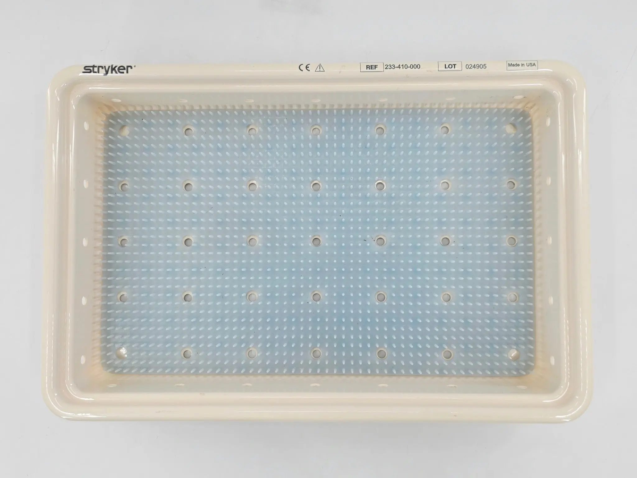 Stryker 233-410-000 Autoclavable Camera Tray Sterilization Case w/ Lid - Image 4