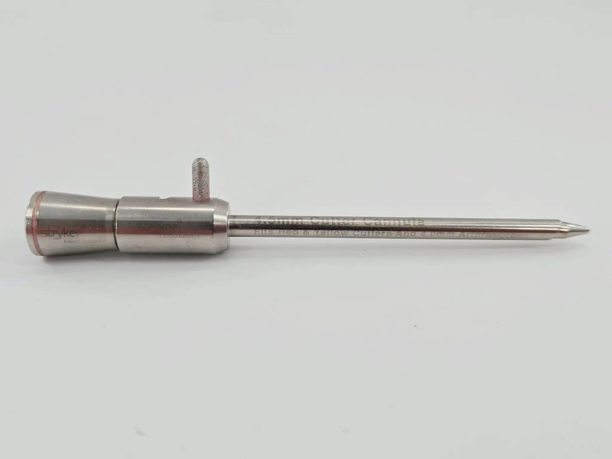Stryker 275-722 4.5mm Cutter Cannula w/ 275-722-200 Obturator 5-1/2" - Image 3
