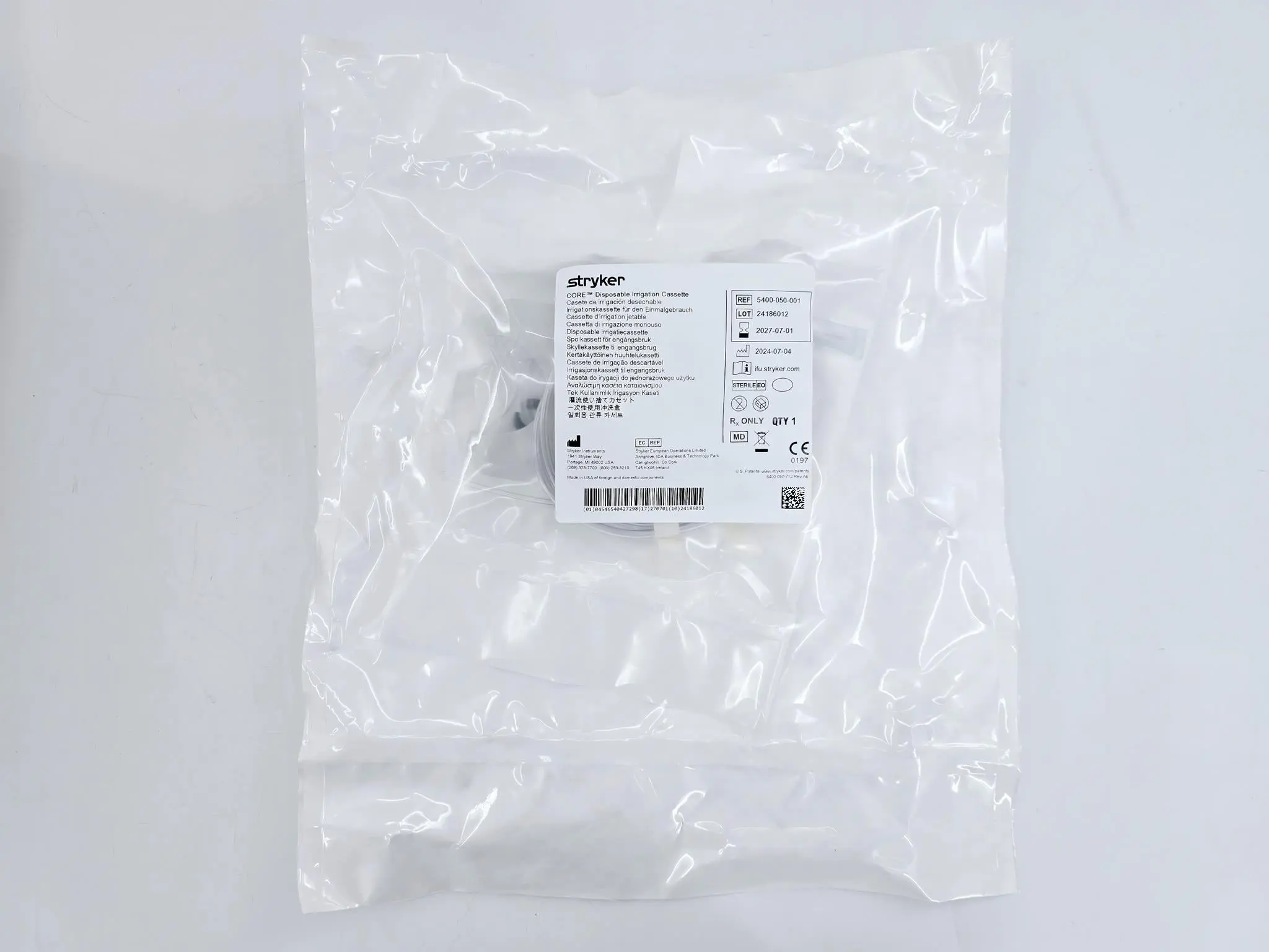 Stryker 5400-050-001 CORE Disposable Irrigation Cassette 10/CS - Image 4