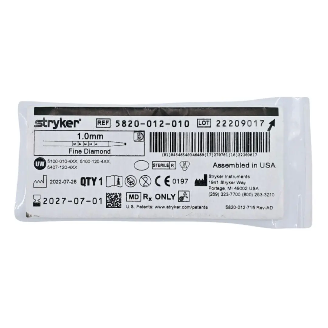 Stryker 5820-012-010 1.0mm Fine Diamond Bur